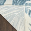 image:imageNourison Home Aloha Ivory Blue 53 x 75 Area Rug  Easy Clean Non Shedding Bed Room Living Room Dining Room Kitchen 5 x 8Ivory Blue