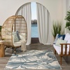 image:imageNourison Home Aloha Ivory Blue 53 x 75 Area Rug  Easy Clean Non Shedding Bed Room Living Room Dining Room Kitchen 5 x 8Ivory Blue