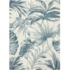 image:imageNourison Home Aloha Ivory Blue 53 x 75 Area Rug  Easy Clean Non Shedding Bed Room Living Room Dining Room Kitchen 5 x 8Ivory Blue
