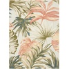 image:imageNourison Home Aloha Ivory Blue 53 x 75 Area Rug  Easy Clean Non Shedding Bed Room Living Room Dining Room Kitchen 5 x 8Ivory Green