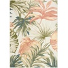 image:imageNourison Home Aloha Ivory Blue 53 x 75 Area Rug  Easy Clean Non Shedding Bed Room Living Room Dining Room Kitchen 5 x 8Ivory Green