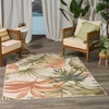 image:imageNourison Home Aloha Ivory Blue 53 x 75 Area Rug  Easy Clean Non Shedding Bed Room Living Room Dining Room Kitchen 5 x 8Ivory Green