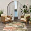 image:imageNourison Home Aloha Ivory Blue 53 x 75 Area Rug  Easy Clean Non Shedding Bed Room Living Room Dining Room Kitchen 5 x 8Ivory Green