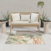 image:imageNourison Home Aloha Ivory Blue 53 x 75 Area Rug  Easy Clean Non Shedding Bed Room Living Room Dining Room Kitchen 5 x 8Ivory Green