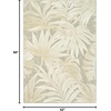 image:imageNourison Home Aloha Ivory Blue 53 x 75 Area Rug  Easy Clean Non Shedding Bed Room Living Room Dining Room Kitchen 5 x 8Ivory Sage
