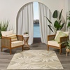 image:imageNourison Home Aloha Ivory Blue 53 x 75 Area Rug  Easy Clean Non Shedding Bed Room Living Room Dining Room Kitchen 5 x 8Ivory Sage