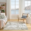 image:imageNourison Home Aloha Ivory Blue 53 x 75 Area Rug  Easy Clean Non Shedding Bed Room Living Room Dining Room Kitchen 5 x 8Ivory Sage