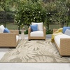 image:imageNourison Home Aloha Ivory Blue 53 x 75 Area Rug  Easy Clean Non Shedding Bed Room Living Room Dining Room Kitchen 5 x 8Ivory Sage