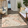 image:imageNourison Home Aloha Ivory Blue 53 x 75 Area Rug  Easy Clean Non Shedding Bed Room Living Room Dining Room Kitchen 5 x 8Sage Rose
