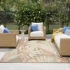 image:imageNourison Home Aloha Ivory Blue 53 x 75 Area Rug  Easy Clean Non Shedding Bed Room Living Room Dining Room Kitchen 5 x 8Sage Rose