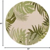 image:imageNourison Home Aloha Ivory Green 710 x Round Area Rug  Easy Clean Non Shedding Bed Room Living Room Dining Room Kitchen 8 x RoundIvory Green