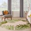image:imageNourison Home Aloha Ivory Green 710 x Round Area Rug  Easy Clean Non Shedding Bed Room Living Room Dining Room Kitchen 8 x RoundIvory Green