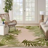 image:imageNourison Home Aloha Ivory Green 710 x Round Area Rug  Easy Clean Non Shedding Bed Room Living Room Dining Room Kitchen 8 x RoundIvory Green