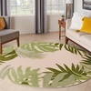 image:imageNourison Home Aloha Ivory Green 710 x Round Area Rug  Easy Clean Non Shedding Bed Room Living Room Dining Room Kitchen 8 x RoundIvory Green