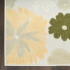image:imageNourison Home Aloha Ivory Green 9 x 12 Area Rug  Easy Clean Non Shedding Bed Room Living Room Dining Room Kitchen 9 x 12Ivory Green