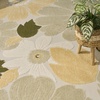 image:imageNourison Home Aloha Ivory Green 9 x 12 Area Rug  Easy Clean Non Shedding Bed Room Living Room Dining Room Kitchen 9 x 12Ivory Green