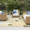 image:imageNourison Home Aloha Ivory Green 9 x 12 Area Rug  Easy Clean Non Shedding Bed Room Living Room Dining Room Kitchen 9 x 12Ivory Green