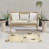 image:imageNourison Home Aloha Ivory Green 9 x 12 Area Rug  Easy Clean Non Shedding Bed Room Living Room Dining Room Kitchen 9 x 12Ivory Green