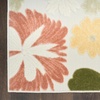 image:imageNourison Home Aloha Ivory Green 9 x 12 Area Rug  Easy Clean Non Shedding Bed Room Living Room Dining Room Kitchen 9 x 12Multi Color