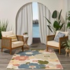 image:imageNourison Home Aloha Ivory Green 9 x 12 Area Rug  Easy Clean Non Shedding Bed Room Living Room Dining Room Kitchen 9 x 12Multi Color