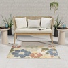 image:imageNourison Home Aloha Ivory Green 9 x 12 Area Rug  Easy Clean Non Shedding Bed Room Living Room Dining Room Kitchen 9 x 12Multi Color