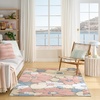 image:imageNourison Home Aloha Ivory Green 9 x 12 Area Rug  Easy Clean Non Shedding Bed Room Living Room Dining Room Kitchen 9 x 12Rose