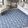 image:imageNourison Home Aloha Ivory Grey 53 x 75 Area Rug  Easy Clean Non Shedding Bed Room Living Room Dining Room Kitchen 5 x 8Blue