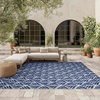 image:imageNourison Home Aloha Ivory Grey 53 x 75 Area Rug  Easy Clean Non Shedding Bed Room Living Room Dining Room Kitchen 5 x 8Blue