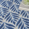 image:imageNourison Home Aloha Ivory Grey 53 x 75 Area Rug  Easy Clean Non Shedding Bed Room Living Room Dining Room Kitchen 5 x 8Blue