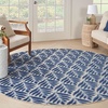 image:imageNourison Home Aloha Ivory Grey 53 x 75 Area Rug  Easy Clean Non Shedding Bed Room Living Room Dining Room Kitchen 5 x 8Blue