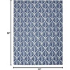 image:imageNourison Home Aloha Ivory Grey 53 x 75 Area Rug  Easy Clean Non Shedding Bed Room Living Room Dining Room Kitchen 5 x 8Blue