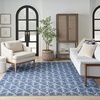 image:imageNourison Home Aloha Ivory Grey 53 x 75 Area Rug  Easy Clean Non Shedding Bed Room Living Room Dining Room Kitchen 5 x 8Blue