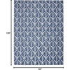 image:imageNourison Home Aloha Ivory Grey 53 x 75 Area Rug  Easy Clean Non Shedding Bed Room Living Room Dining Room Kitchen 5 x 8Blue