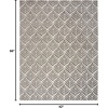 image:imageNourison Home Aloha Ivory Grey 53 x 75 Area Rug  Easy Clean Non Shedding Bed Room Living Room Dining Room Kitchen 5 x 8Charcoal