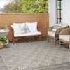 image:imageNourison Home Aloha Ivory Grey 53 x 75 Area Rug  Easy Clean Non Shedding Bed Room Living Room Dining Room Kitchen 5 x 8Charcoal