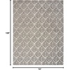 image:imageNourison Home Aloha Ivory Grey 53 x 75 Area Rug  Easy Clean Non Shedding Bed Room Living Room Dining Room Kitchen 5 x 8Charcoal