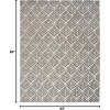 image:imageNourison Home Aloha Ivory Grey 53 x 75 Area Rug  Easy Clean Non Shedding Bed Room Living Room Dining Room Kitchen 5 x 8Charcoal