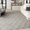 image:imageNourison Home Aloha Ivory Grey 53 x 75 Area Rug  Easy Clean Non Shedding Bed Room Living Room Dining Room Kitchen 5 x 8Charcoal