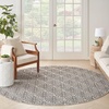 image:imageNourison Home Aloha Ivory Grey 53 x 75 Area Rug  Easy Clean Non Shedding Bed Room Living Room Dining Room Kitchen 5 x 8Charcoal