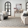 image:imageNourison Home Aloha Ivory Grey 53 x 75 Area Rug  Easy Clean Non Shedding Bed Room Living Room Dining Room Kitchen 5 x 8Charcoal