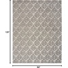 image:imageNourison Home Aloha Ivory Grey 53 x 75 Area Rug  Easy Clean Non Shedding Bed Room Living Room Dining Room Kitchen 5 x 8Charcoal