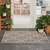 image:imageNourison Home Aloha Ivory Grey 53 x 75 Area Rug  Easy Clean Non Shedding Bed Room Living Room Dining Room Kitchen 5 x 8Charcoal