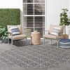 image:imageNourison Home Aloha Ivory Grey 53 x 75 Area Rug  Easy Clean Non Shedding Bed Room Living Room Dining Room Kitchen 5 x 8Charcoal
