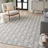 image:imageNourison Home Aloha Ivory Grey 53 x 75 Area Rug  Easy Clean Non Shedding Bed Room Living Room Dining Room Kitchen 5 x 8Grey