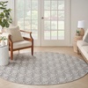 image:imageNourison Home Aloha Ivory Grey 53 x 75 Area Rug  Easy Clean Non Shedding Bed Room Living Room Dining Room Kitchen 5 x 8Grey