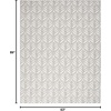 image:imageNourison Home Aloha Ivory Grey 53 x 75 Area Rug  Easy Clean Non Shedding Bed Room Living Room Dining Room Kitchen 5 x 8Grey