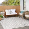image:imageNourison Home Aloha Ivory Grey 53 x 75 Area Rug  Easy Clean Non Shedding Bed Room Living Room Dining Room Kitchen 5 x 8Grey