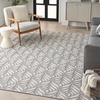 image:imageNourison Home Aloha Ivory Grey 53 x 75 Area Rug  Easy Clean Non Shedding Bed Room Living Room Dining Room Kitchen 5 x 8Grey