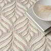 image:imageNourison Home Aloha Ivory Grey 53 x 75 Area Rug  Easy Clean Non Shedding Bed Room Living Room Dining Room Kitchen 5 x 8Ivory Grey