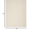 image:imageNourison Home Aloha Ivory Grey 53 x 75 Area Rug  Easy Clean Non Shedding Bed Room Living Room Dining Room Kitchen 5 x 8Ivory Grey